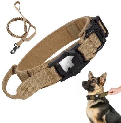 Collier pour chiens Collier pour animaux de compagnie réglable en nylon écologique avec étiquette d'air Traqueur GPS