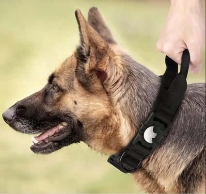 Collier pour chiens Collier pour animaux de compagnie réglable en nylon écologique avec étiquette d'air Traqueur GPS