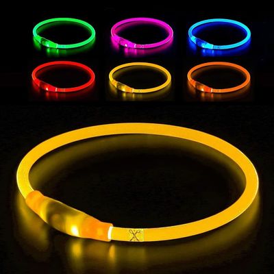Collier de chien lumineux acceptable pour animaux de compagnie étanche et durable