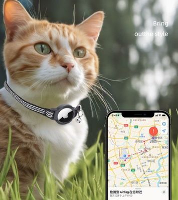 Logo personnalisé Collier d'entraîneur d'animaux acceptable avec code QR Matériau polyester doux