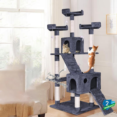 Jouet à rayures pour animaux de compagnie en peluche adapté aux chats et aux petits animaux