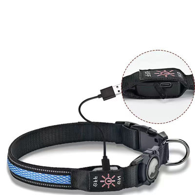 Collier de chien LED réglable USB rechargeable super lumineux pour chiens actifs