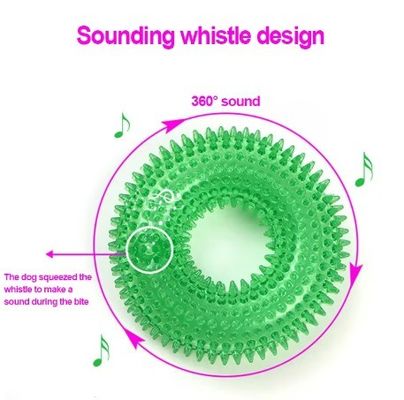 Non toxique Amical de l'environnement Chien d'animaux de compagnie grincant Jouet interactif à mâcher pour nettoyer les dents