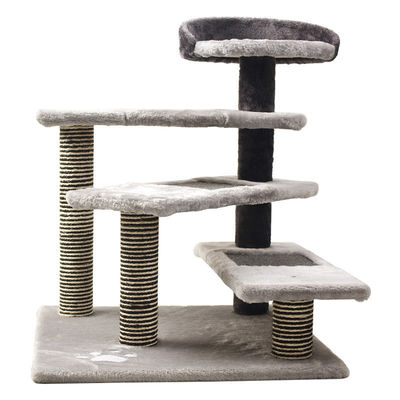 5 niveaux de condo de chat avec sisal gratte-pieds tour d'escalade de chat