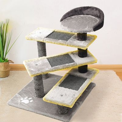5 niveaux de condo de chat avec sisal gratte-pieds tour d'escalade de chat