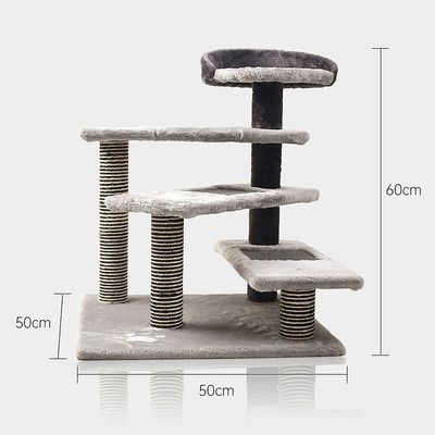 5 niveaux de condo de chat avec sisal gratte-pieds tour d'escalade de chat