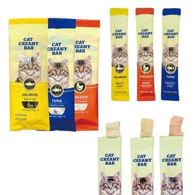 Viande fraîche Snack Cat Strip Trois saveurs de thon Cat Hydratation Pack pour la protection de la santé