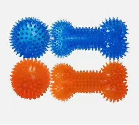 TPR pour animaux de compagnie Chien piqué dans l'os Résistant à la voix Nettoyage des dents molaires Jouets interactifs pour animaux