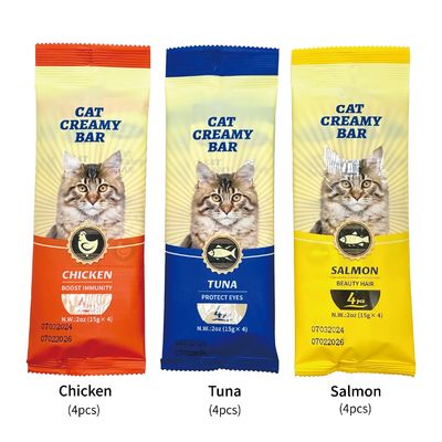 Viande fraîche Snack Cat Strip Trois saveurs de thon Cat Hydratation Pack pour la protection de la santé