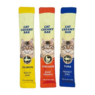 Viande fraîche Snack Cat Strip Trois saveurs de thon Cat Hydratation Pack pour la protection de la santé