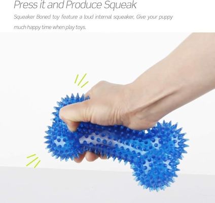 Jouet personnalisable TPR en forme d'os pour animaux de compagnie pour mâcheurs agressifs Non toxique et durable