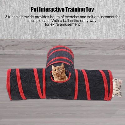 Tente de jeu interactive polyester extensible pour chat
