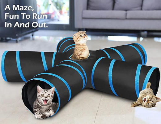 Style populaire pliable doux pour chat, tunnel de cercle, jouet carré, détachable