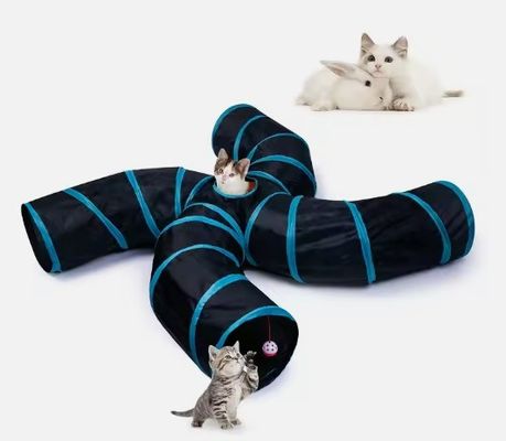Service de personnalisation fourni 4 façons de chat lit tunnel pop-up pliable jouet tube pour animaux de compagnie