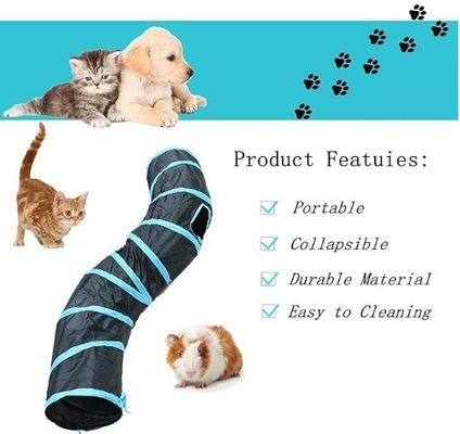 Service de personnalisation fourni 4 façons de chat lit tunnel pop-up pliable jouet tube pour animaux de compagnie