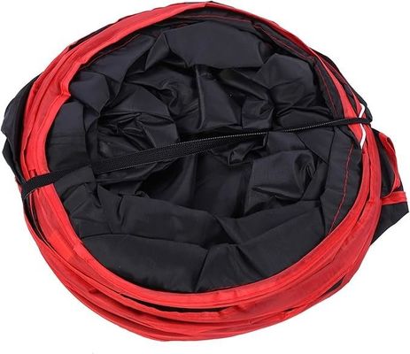 Trou d'observation et boule de jouet de style durable pour animaux de compagnie Tube de tunnel pour chats pliable à trois voies pour chats d'intérieur