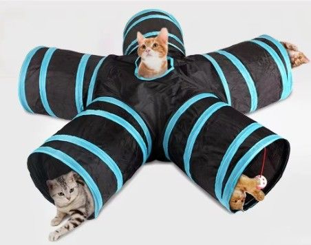 Sécurisé et durable 3 Way 4 Way 5 Way Jouet de tunnel de chat avec l'avantage d'être doux et écologique