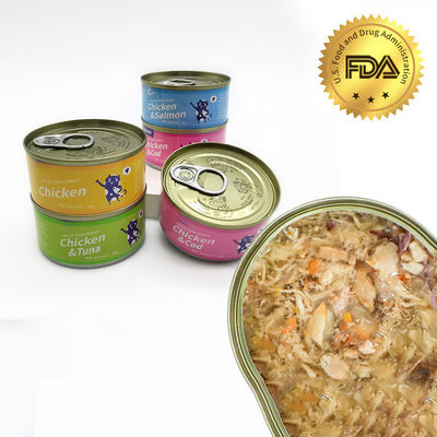 Produit de marque personnalisé, protéines humides, conserves pour chats, santé et saveurs multiples