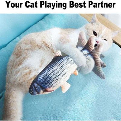 Jouets interactifs de chat drôles Poissons réalistes à floppy Catnip Jouets de chat pour petits animaux