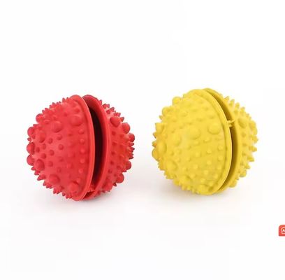 Boules à mâcher interactives pour chiots non toxiques et durables pour le nettoyage des dents/l'entraînement du QI