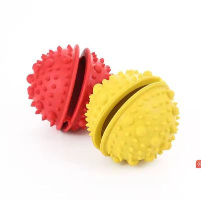 Boules à mâcher interactives pour chiots non toxiques et durables pour le nettoyage des dents/l'entraînement du QI