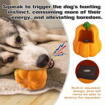 TPR Pumpkin Ball Shake fait rire Jouet interactif pour chien pour le pâturage et l'entraînement