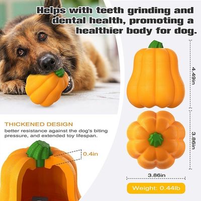 TPR Pumpkin Ball Shake fait rire Jouet interactif pour chien pour le pâturage et l'entraînement