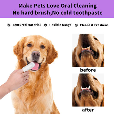 Nettoyage buccal pratique et efficace avec des lingettes humides à manches à doigts à parfum naturel