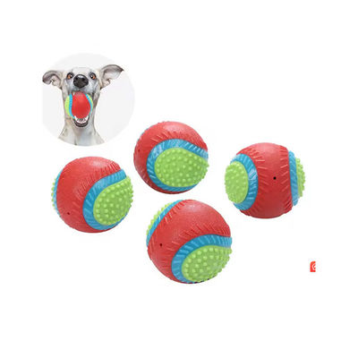 Jouer à des jouets pour chiens en caoutchouc naturel à rebondissement élevé Boule indestructible pour mâcheurs agressifs