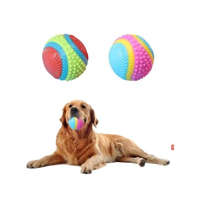 Jouer à des jouets pour chiens en caoutchouc naturel à rebondissement élevé Boule indestructible pour mâcheurs agressifs