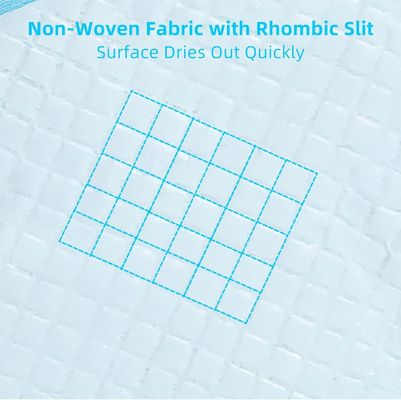 Personnalisation imperméable à l'eau 56*56cm Tissu non tissé Pet Pee Pads pour l'entraînement des chiens