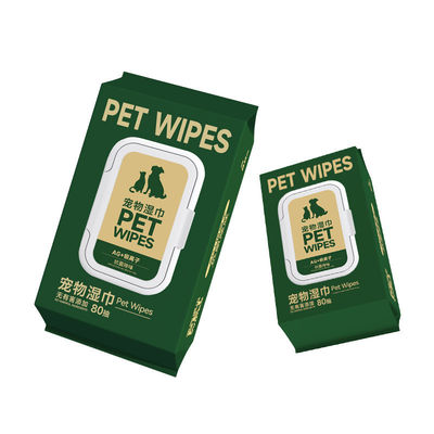Des lingettes jetables pratiques pour animaux de compagnie avec fonction de déodorant et d'élimination des taches de larmes