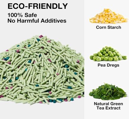 Facilité de nettoyage et de contrôle des odeurs Pet Tofu Litter de chat avec service de personnalisation fourni