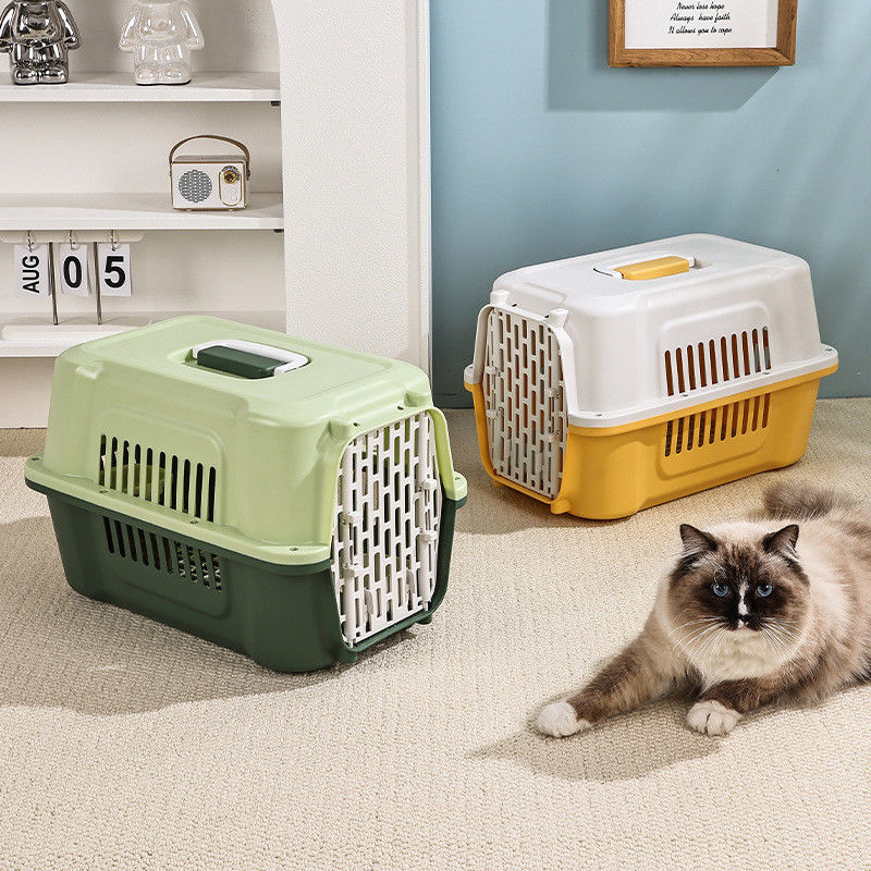 Boîte de voyage confortable pour chat et cadre métallique et confort respirant pour les aventures