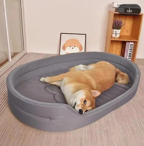 Couchette en peluche pour chiens de grande taille pour le repos et le sommeil XXL