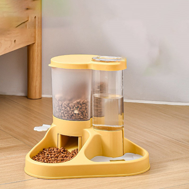 Distributeur d'eau pour chien de petite à grande taille avec alimentateur automatique et batterie à bol d'eau