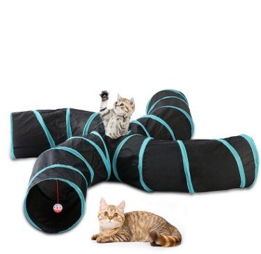 OEM/ODM Interactive Cat Funny Toy 4 Way S type Cat Tunnel Pet pliable extra grand