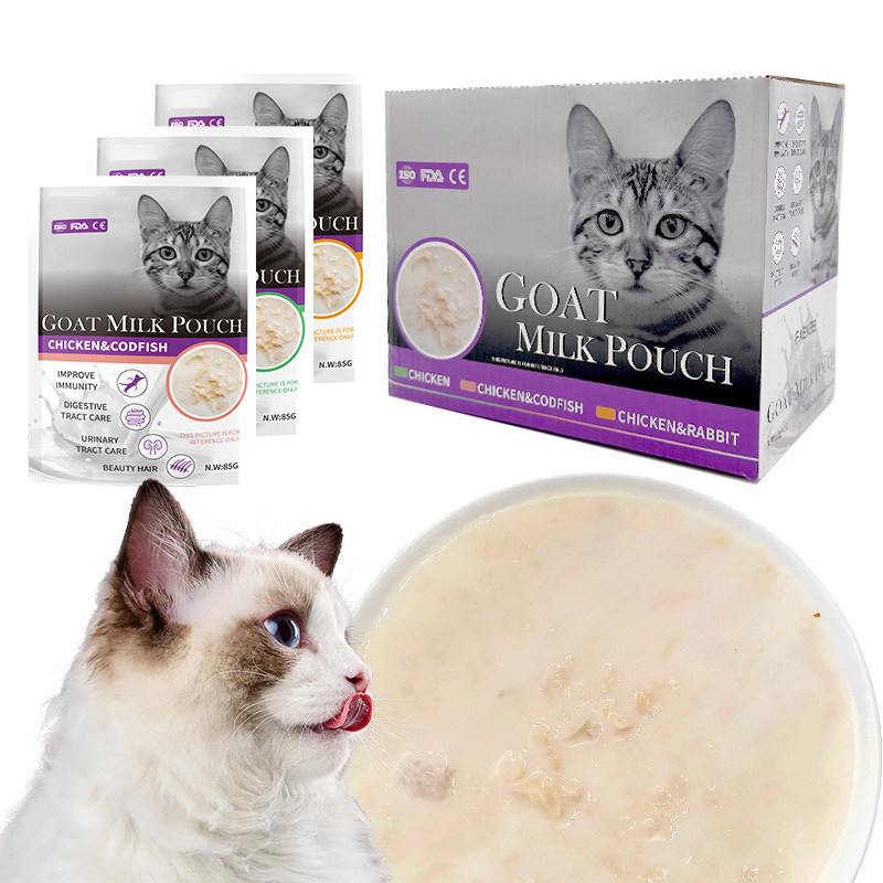Vitamines et minéraux Caractéristique de santé De qualité supérieure Lait de chèvre Sacoche de lait de chat