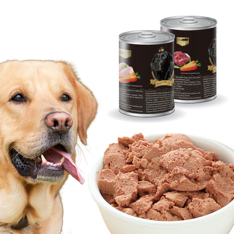 Aliments en conserve pour chiens à saveur mixte pour OEM/ODM Poulet, bœuf, légumes, animaux de compagnie humides, friandises crémeuses
