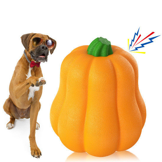 TPR Pumpkin Ball Shake fait rire Jouet interactif pour chien pour le pâturage et l'entraînement